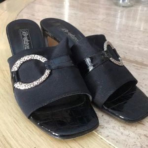 Brighton slip on black shoes
